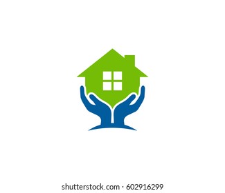 Home Care Logo Design Element