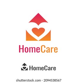 Design-Vorlage für Home Care-Logos