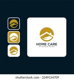 plantilla de diseño de logotipo de atención domiciliaria