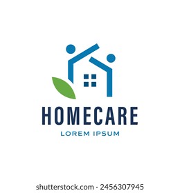 Home Care Logo Design Template Vector Illustration