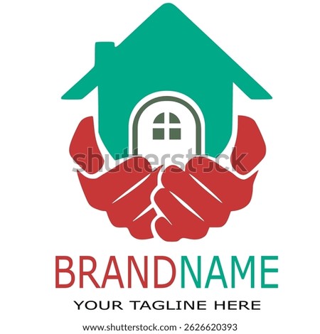 Home care logo design template vector design.