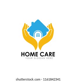 home care logo design vector icon symbol