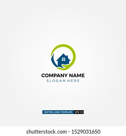 home care logo design vector template