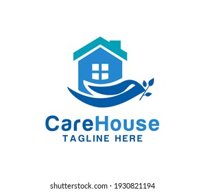 home care logo design vector illustration