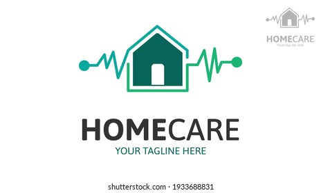 Home care logo design. Vector