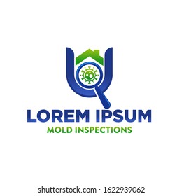 Home Care Logo Template Design Vector. Mold Inspector Logo