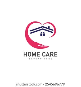 home care logo template design vector illustration icon