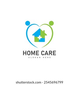 home care logo template design vector illustration icon