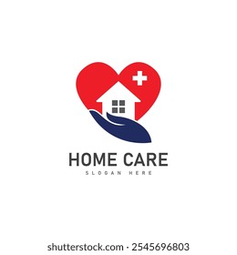 home care logo template design vector illustration icon