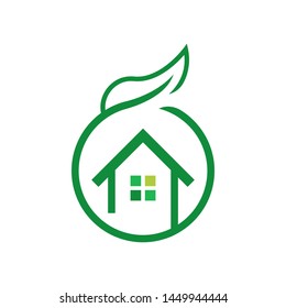 Home care logo template vector smart home icon design