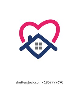 Plantilla de diseño de icono de Home Care Vector