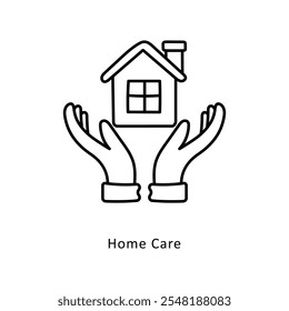  Home Care Vector Outline icon style illustration. EPS 10 file