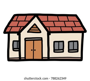 home / cartoon vector and illustration, hand drawn style, isolated on white background.