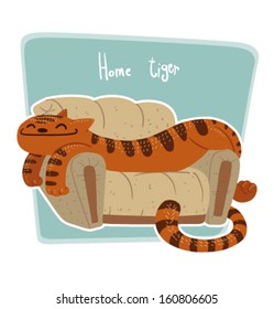 home cat, vector