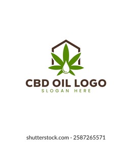 home of CBD oil logo design