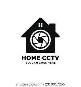 Home CCTV logo design vector illustration