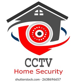 Home CCTV logo design vector illustration