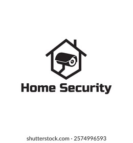 Home cctv vector logo template. House Secure Camera CCTV Logo Template Design Vector, Emblem, Concept Design, Creative Symbol, Icon