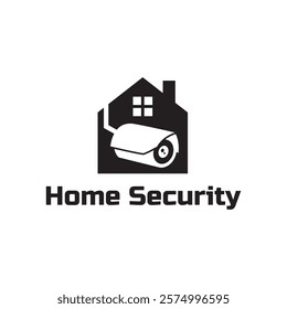 Home cctv vector logo template. House Secure Camera CCTV Logo Template Design Vector, Emblem, Concept Design, Creative Symbol, Icon