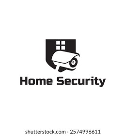 Home cctv vector logo template. House Secure Camera CCTV Logo Template Design Vector, Emblem, Concept Design, Creative Symbol, Icon