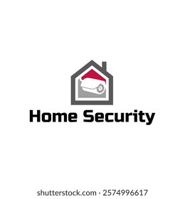 Home cctv vector logo template. House Secure Camera CCTV Logo Template Design Vector, Emblem, Concept Design, Creative Symbol, Icon