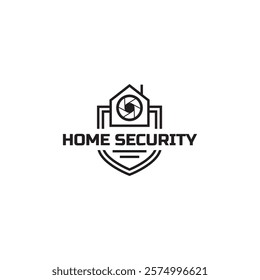 Home cctv vector logo template. House Secure Camera CCTV Logo Template Design Vector, Emblem, Concept Design, Creative Symbol, Icon