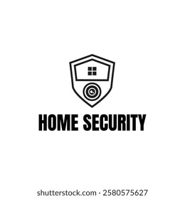 Home cctv vector logo template. House Secure Camera CCTV Logo Template Design Vector, Emblem, Concept Design, Creative Symbol, Icon