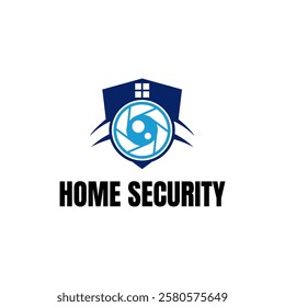 Home cctv vector logo template. House Secure Camera CCTV Logo Template Design Vector, Emblem, Concept Design, Creative Symbol, Icon