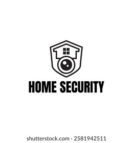 Home cctv vector logo template. House Secure Camera CCTV Logo Template Design Vector, Emblem, Concept Design, Creative Symbol, Icon