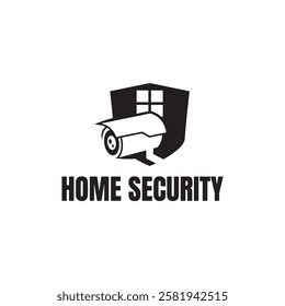 Home cctv vector logo template. House Secure Camera CCTV Logo Template Design Vector, Emblem, Concept Design, Creative Symbol, Icon