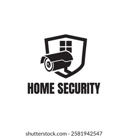 Home cctv vector logo template. House Secure Camera CCTV Logo Template Design Vector, Emblem, Concept Design, Creative Symbol, Icon