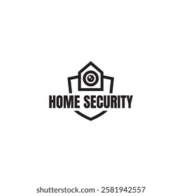 Home cctv vector logo template. House Secure Camera CCTV Logo Template Design Vector, Emblem, Concept Design, Creative Symbol, Icon
