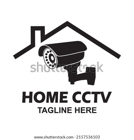 Home cctv vector logo template. This design use camera and shield symbol. Suitale for security.