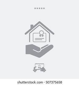 Home certification services - Minimal icon