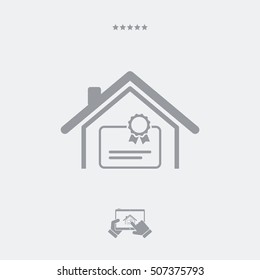 Home certification services - Minimal icon