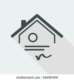 Home certification - Vector web icon
