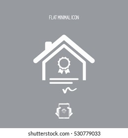 Home certifications services - Vector icon