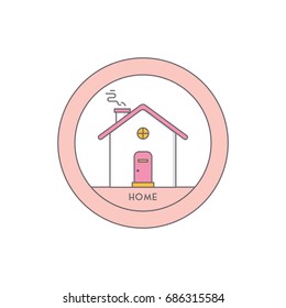 Home Character Vector Illustration