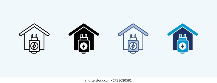 home carregando coleção de ícones de estilo múltiplo