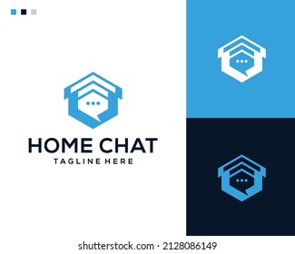 Home and chat logo design