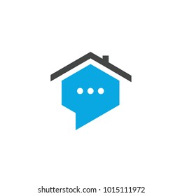 home chat vector app graphic design abstract
