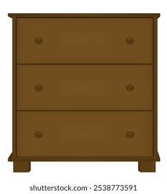 Cajonera de casa. Vector