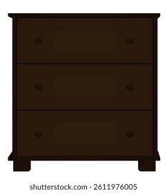 Home chest of drawers. vector