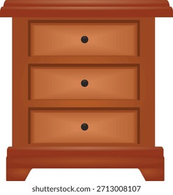 Cajonera de casa. Vector