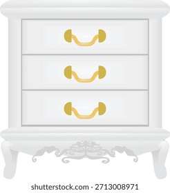 Cajonera de casa. Vector