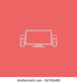 Home cinema icon.