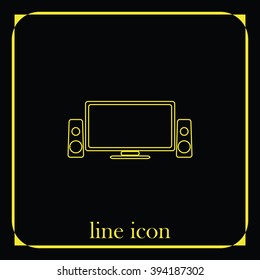 Home cinema icon.