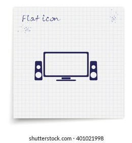 Home cinema icon.