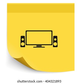Home cinema icon.