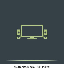 Home cinema icon.